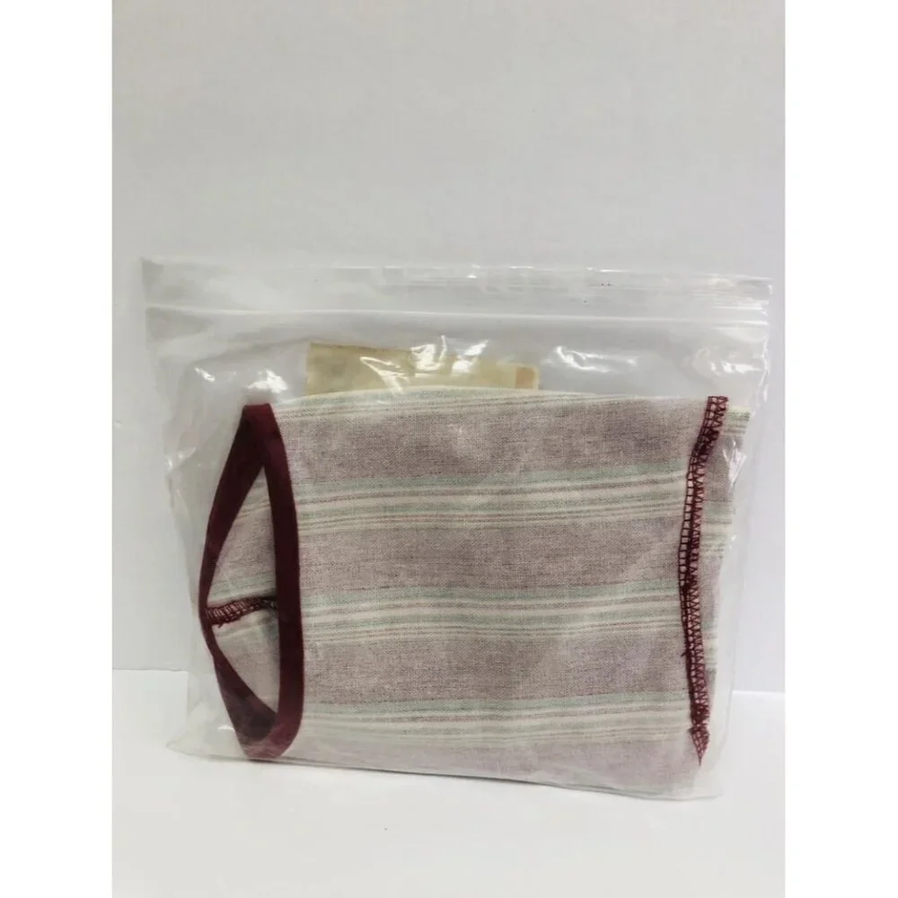 Longaberger Get Together Basket Liner in Holiday Stripe New